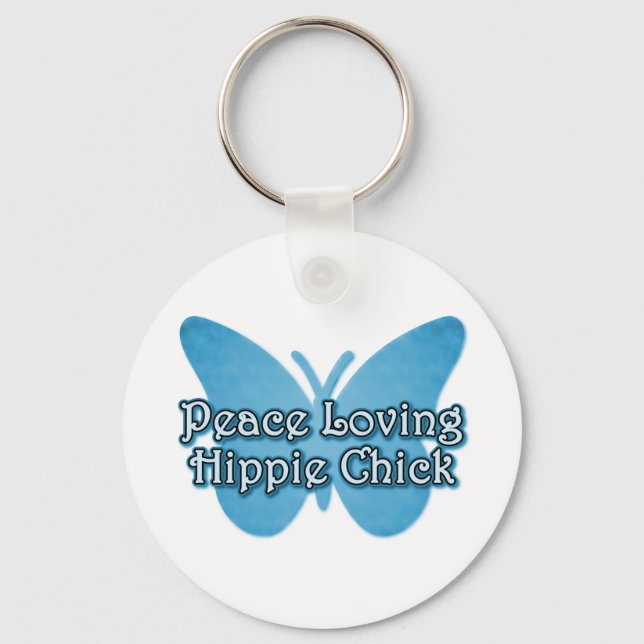 Chaveiro Pintinho Hippie de Amor de Paz (Frente)