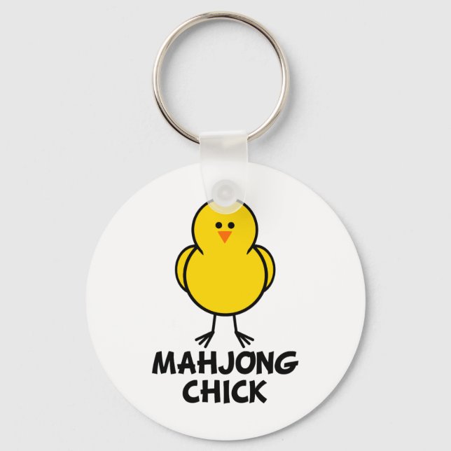 Chaveiro Pintinho Mahjong (Frente)