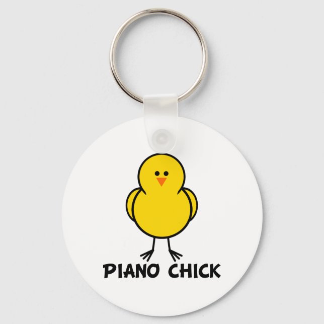 Chaveiro Pintinho para piano (Frente)