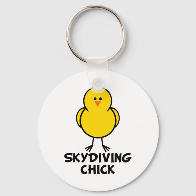 Chaveiro Pintinho Skydiving (Frente)