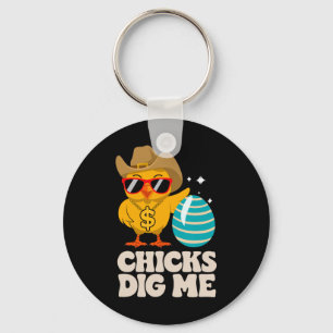 Chaveiro Pintinhos Me Engraçam Felz pascoa Engraçado Doming