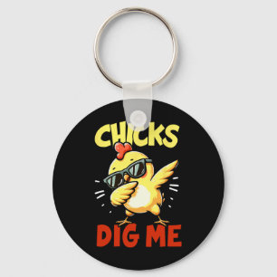 Chaveiro Pintinhos Me Enroscam Páscoas Dabbing Páscoas Meni