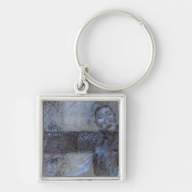 Chaveiro - pintura a óleo da "estrada libertação " (Frente)