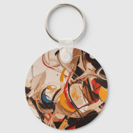 Chaveiro pintura abstrato