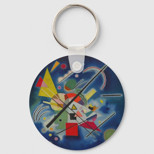 Chaveiro Pintura azul de Kandinsky (Frente)