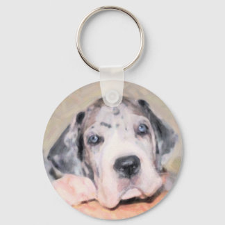 Chaveiro Pintura: Cachorro Dane
