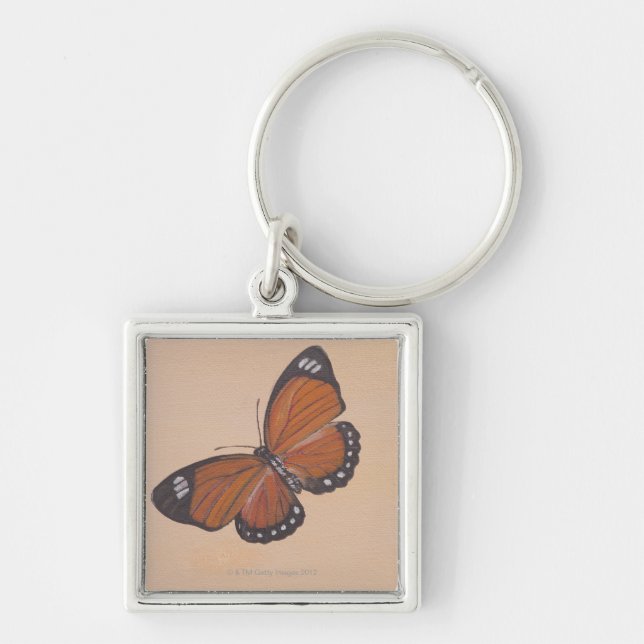 Chaveiro Pintura da borboleta (Frente)