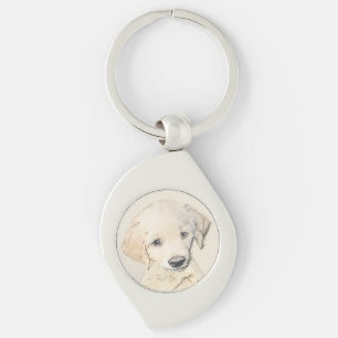 Chaveiro Pintura De Cãozinho Para Retriever ouro - Arte De