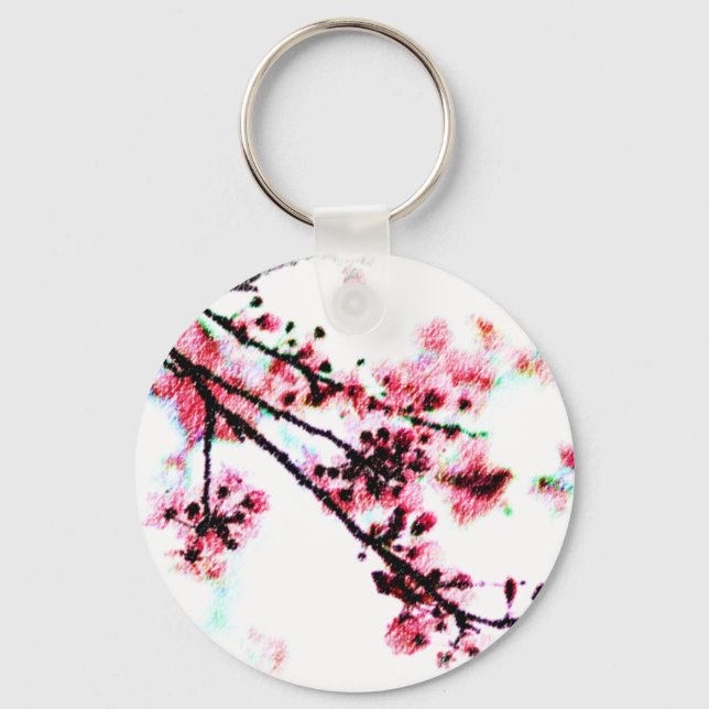 Chaveiro Pintura de Cherry Blossom (Frente)