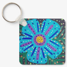 Pintura de Flor Azul