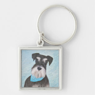 Chaveiro Pintura de Schnauzer (Miniatura) - Cachorro Origin