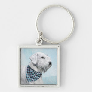 Chaveiro Pintura de Sealyham Terrier - Arte de Cachorro Ori