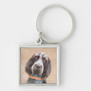 Chaveiro Pintura de Spinone Italiano - Arte de Cachorro Ori
