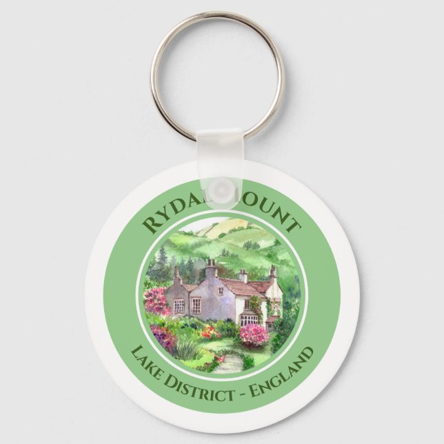 Chaveiro Pintura do Lar Rydal Monte William Wordsworth (Frente)