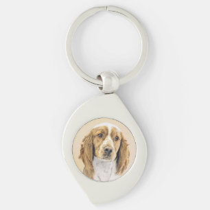 Chaveiro Pintura do Welsh Springer Spaniel - Arte Original