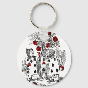 Chaveiro Pintura dos Rosas de vermelho