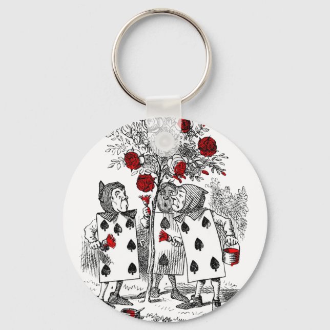 Chaveiro Pintura dos Rosas de vermelho (Frente)