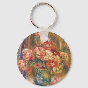 Chaveiro Pintura Elegante Rosa Renoir Shabby Chic