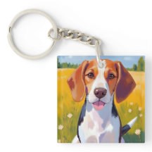 Pintura em Aquarela de Cachorro Beagle Pet