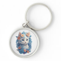 Pintura em Aquarela de Gato Gato Gato Giro com Abe