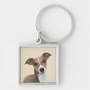 Chaveiro Pintura em Greyhound Italiano - Arte de Cachorro O