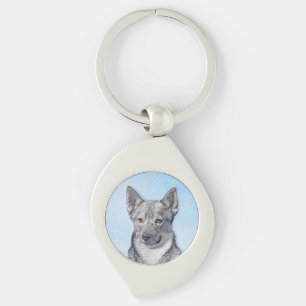 Chaveiro Pintura em Vallhund, na Suécia - Arte Cão Origin