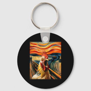 Chaveiro Pintura engraçada paródia do grito expressionista 