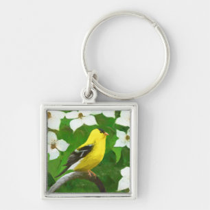 Chaveiro Pintura Goldfinch - Arte Cachorra Original