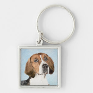 Chaveiro Pintura Inglesa em Foxhound - Arte Cachorra Origin