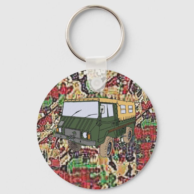 Chaveiro Pinzgauer 710M Corrente-chave de caminhão militar (Frente)