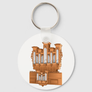 Chaveiro Pipe Organ, Church Organ Graphic Brown