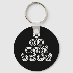 Chaveiro Pirâmide Tailandesa de Números ♦ Esquema de Língua