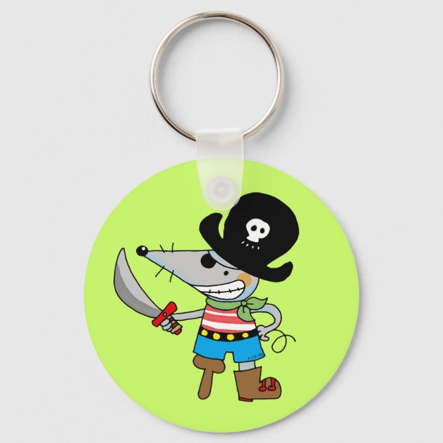 Chaveiro pirata de desenho animado (Frente)