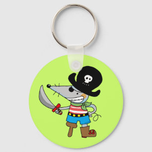 Chaveiro pirata dos desenhos animados