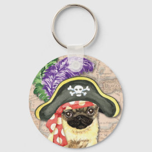 Chaveiro Pirata Pug