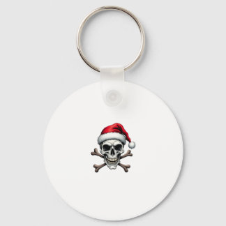 Chaveiro Pirate Christmas Skull & Crossbones Santa Hat. Got