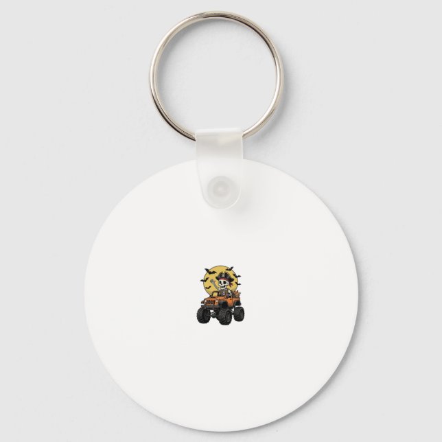 Chaveiro Pirate Skeleton Monster Truck Design de Halloween_ (Frente)