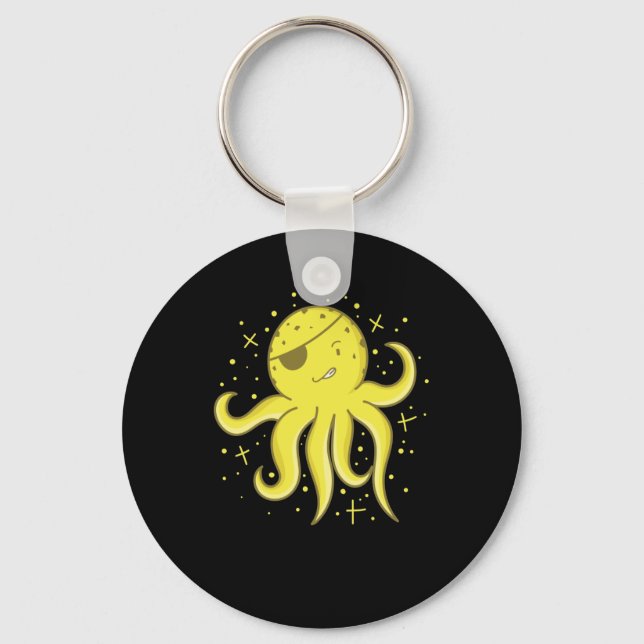 Chaveiro Piraten Riesenkrake mit Augenklappe (Frente)