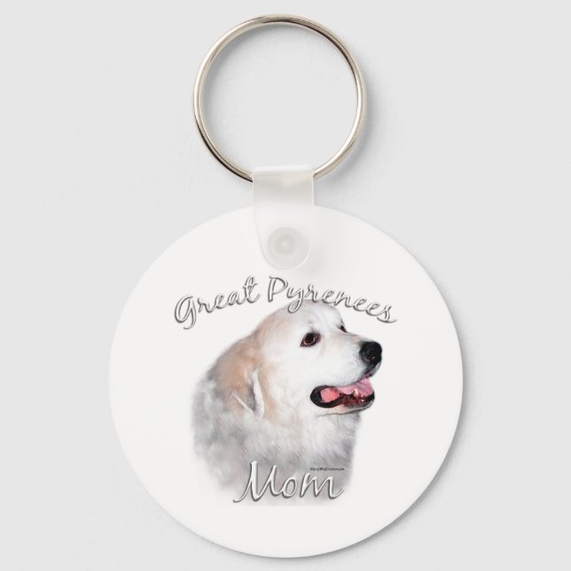 Chaveiro Pirenéus excelentes Mãe 2 (Frente)