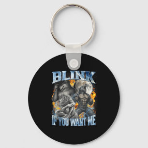 Chaveiro Piscar Se Você Quer Eu Piada Alpha Wolf Bootleg Me