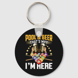 Chaveiro Piscina e cerveja, é por isso que estou aqui, doen