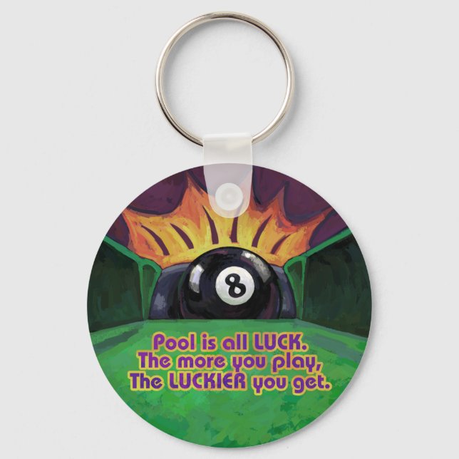 Chaveiro Piscina é Sorte (Frente)