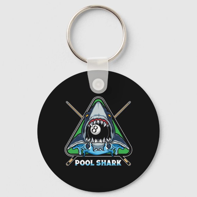 Chaveiro Piscina Shark Billiards Piscina Snooker Billiards (Frente)
