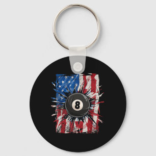 Chaveiro Piscina Snooker Billiards Player 8 Ball Eua Americ