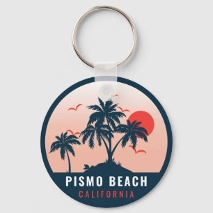 Chaveiro Pismo Beach California Retro Sunset Souvenirs 80s