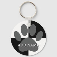Pista de Cachorro Imprime Preto e Branco Personali