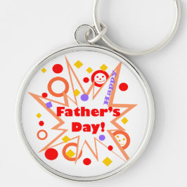 Chaveiro Pista de Dia de os pais Feliz