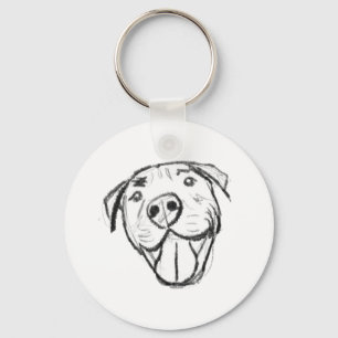Chaveiro pitbull desenhando simples amantes de cachorro pre