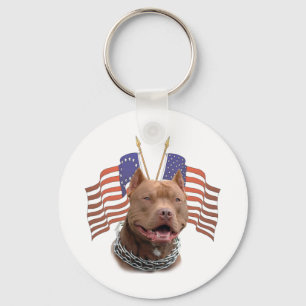 Chaveiro Pitbull Patriótico