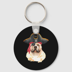 Chaveiro Pitbull Vestido de Pirata Amantes de Cães no Hallo